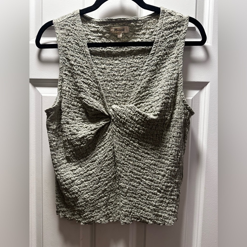 Madewell twist-front tank top